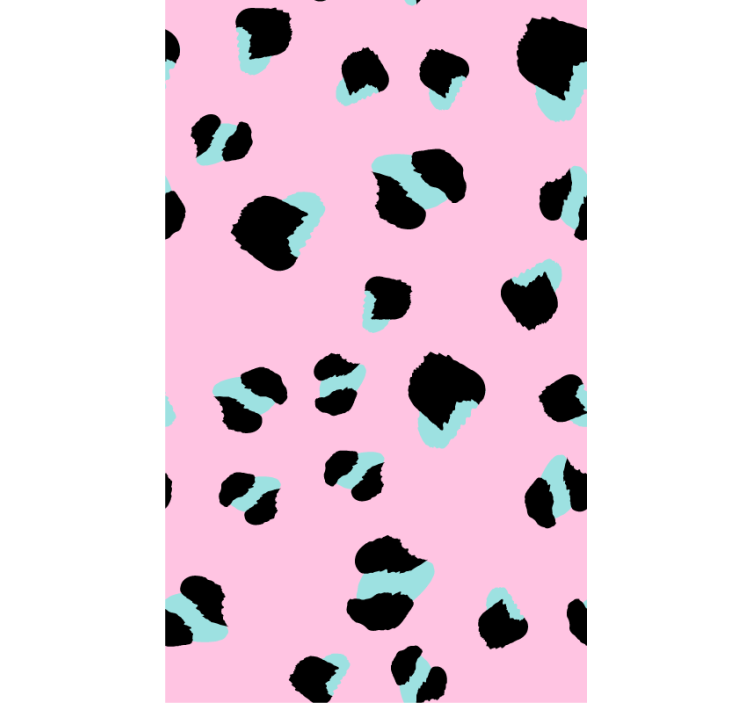 Animals wallpaper pink leopard print design - TenStickers