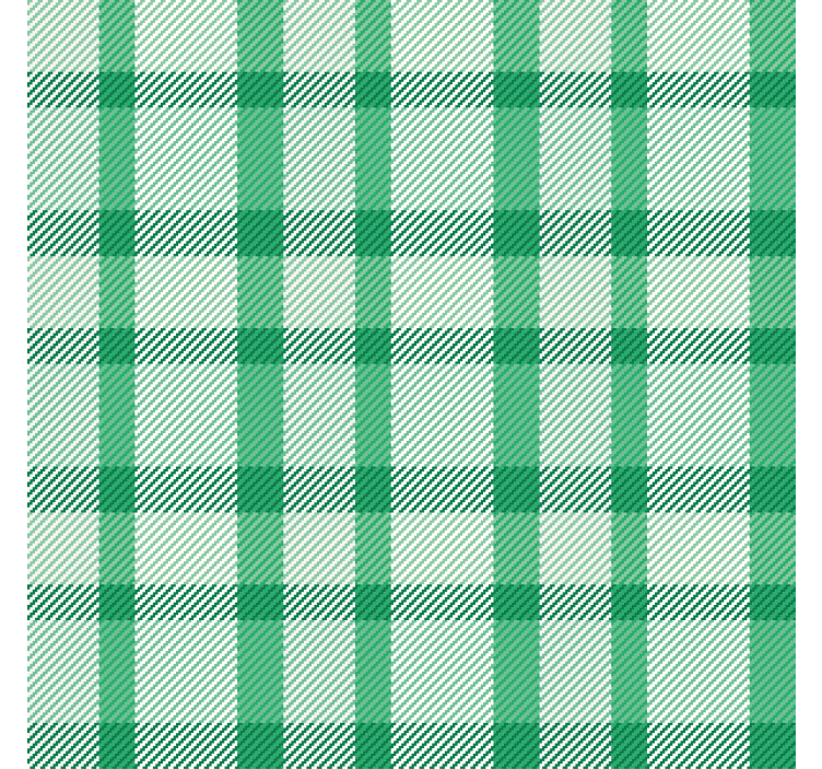 Hallway wallpaper in green and white patterned squares - TenStickers