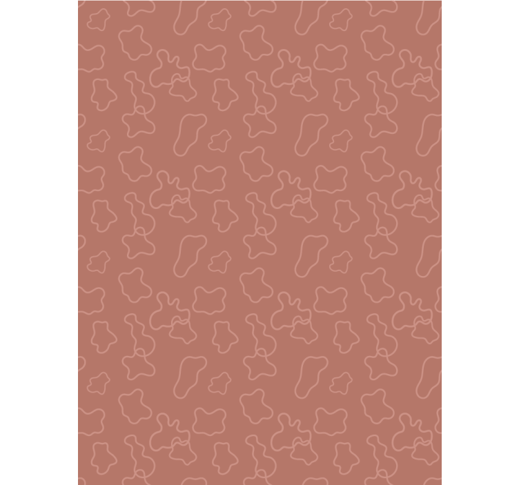 Wallpaper for dining area terracotta irregular circles - TenStickers