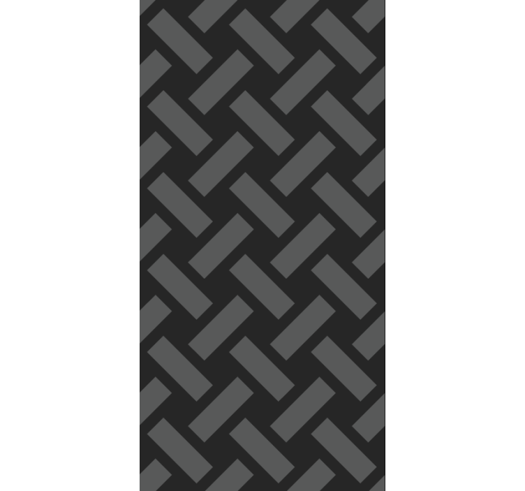 Wallpaper for dining area geometric black square pattern - TenStickers