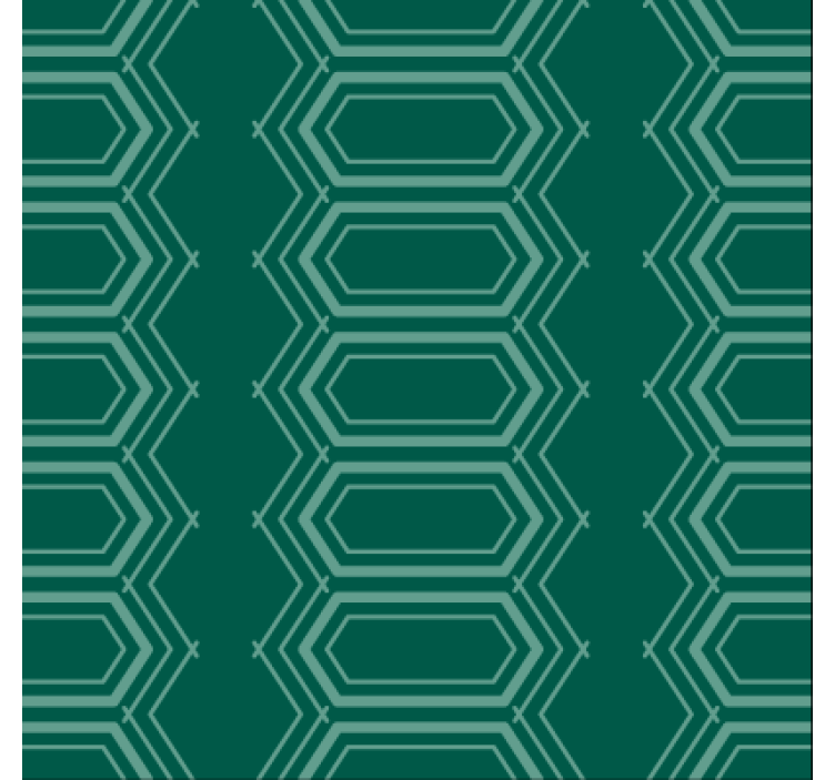 Wallpaper for dining area emerald geometric design - TenStickers