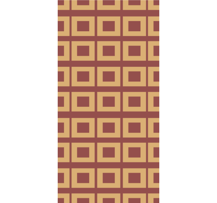 Wallpaper for dining area geometric squares - TenStickers