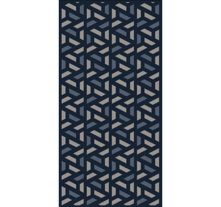Wallpaper for dining area interlocking angles - TenStickers