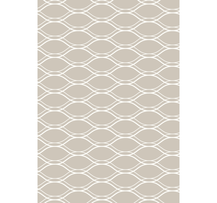 Textured wallpaper beige with white lines pattern - TenStickers