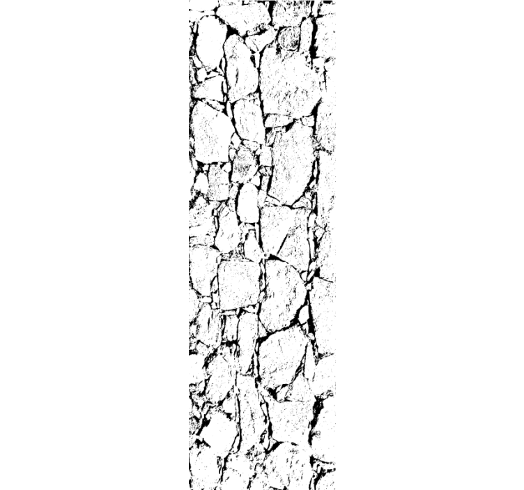 Marble effect wallpaper cracked grey design - TenStickers