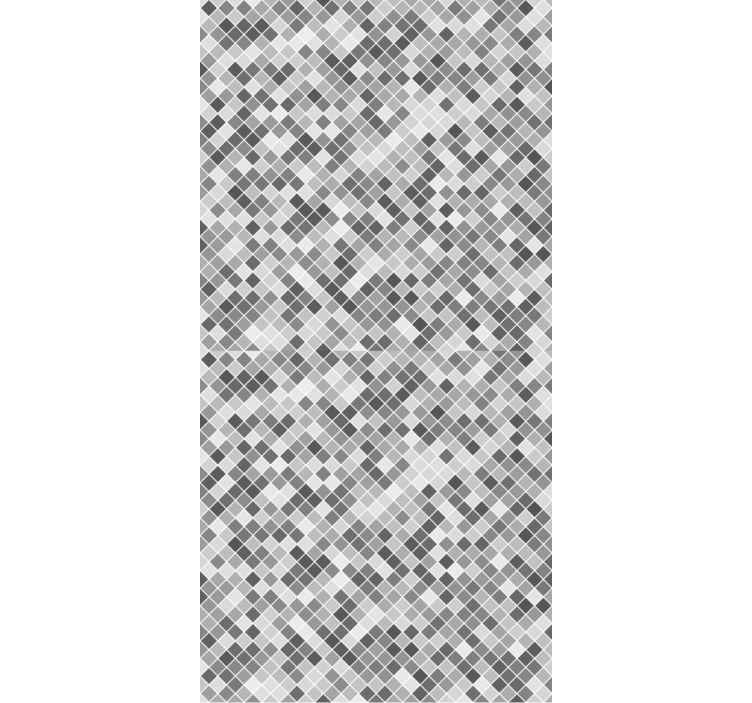 Tile effect wallpaper gray tones square pattern - TenStickers