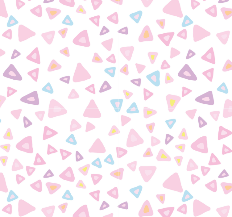 Tile effect wallpaper kawaii style pastel design - TenStickers