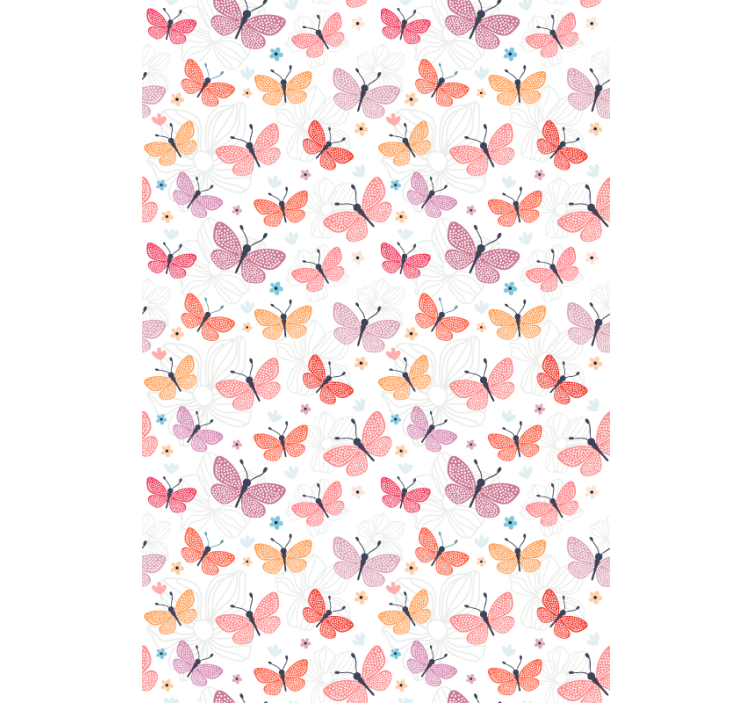 Butterflies wallpaper in graceful flight - TenStickers