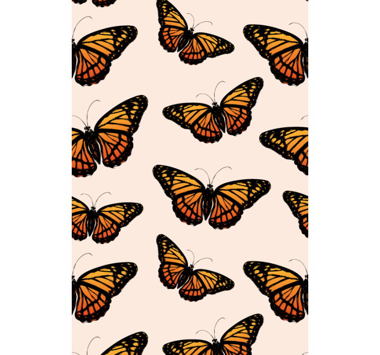 Butterflies wallpaper vintage monarch butterfly wing - TenStickers