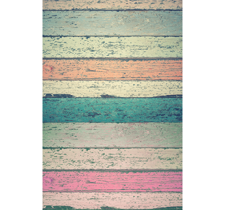 Rustic wallpaper in weathered light wood - TenStickers