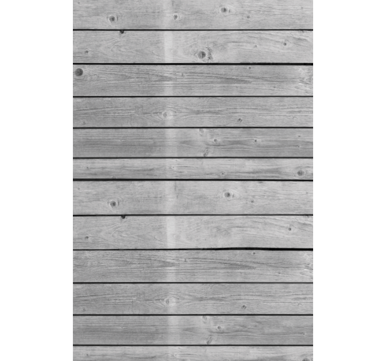 Rustic wallpaper in dark gray wood texture - TenStickers