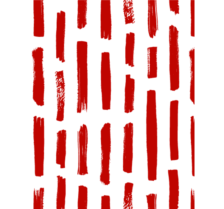 Living area wallpaper red and white stripes - TenStickers