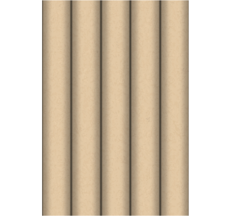 Living area wallpaper in brown tube minimalist pattern - TenStickers