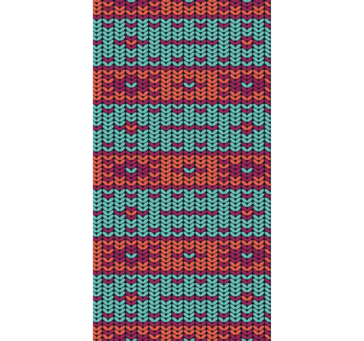 Living area wallpaper multicolor striped fiber look - TenStickers