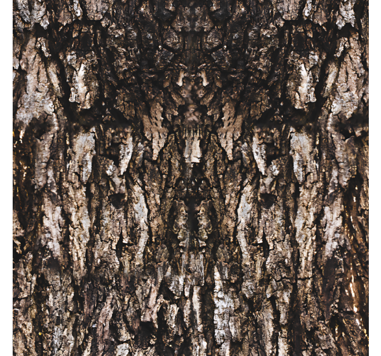 Wallpaper of a tree realistic tree bark - TenStickers
