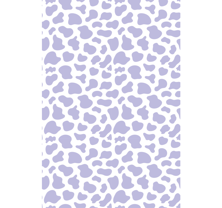 Contemporary wallpaper purple cow print - TenStickers