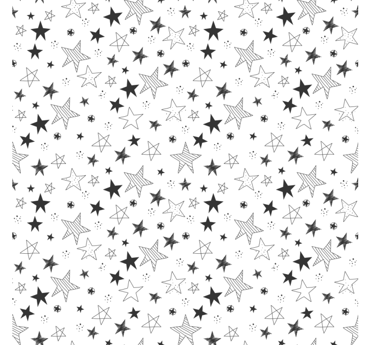 Contemporary wallpaper dots and stars - TenStickers