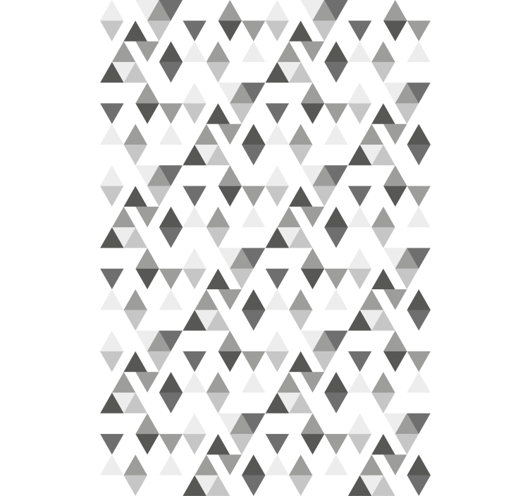 Contemporary wallpaper grey triangle pattern - TenStickers