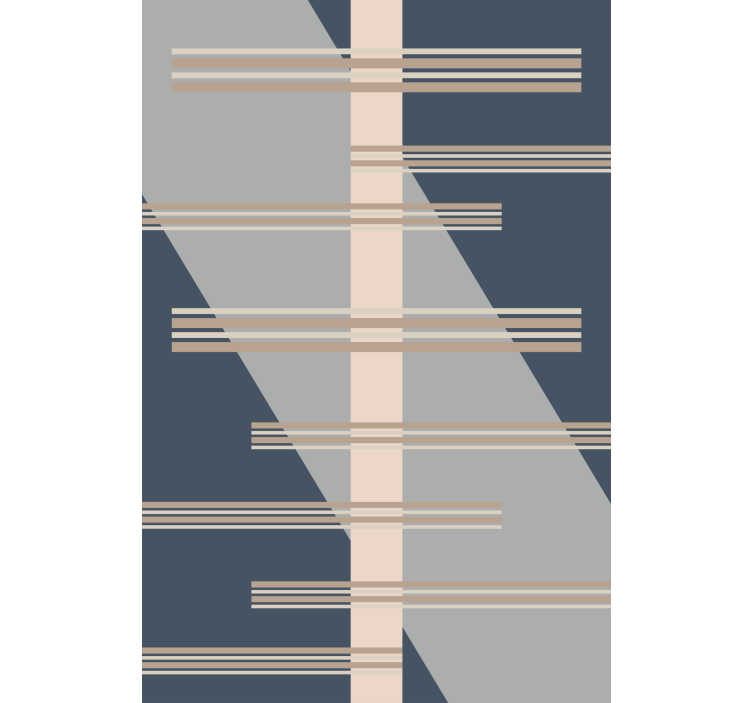 Contemporary wallpaper geometric line design - TenStickers