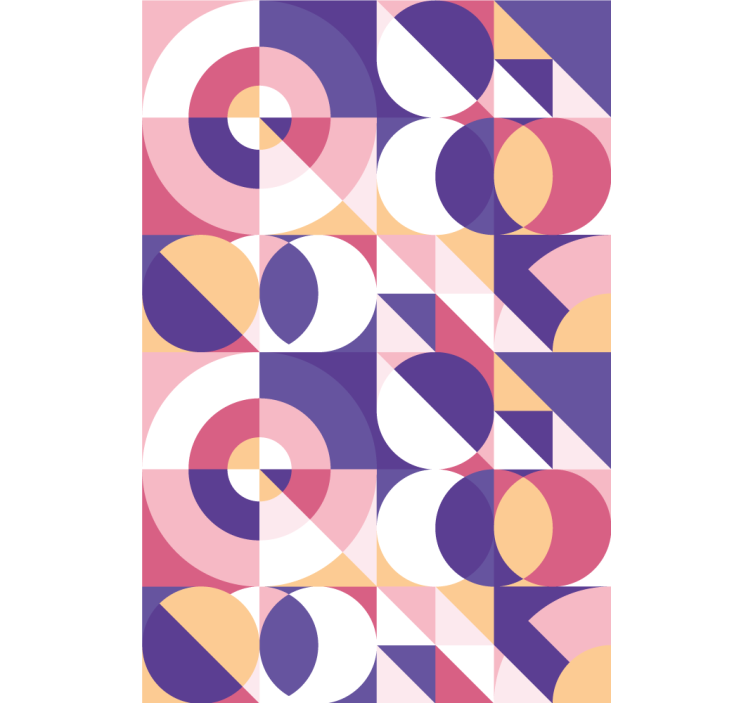Contemporary wallpaper abstract geometric art - TenStickers