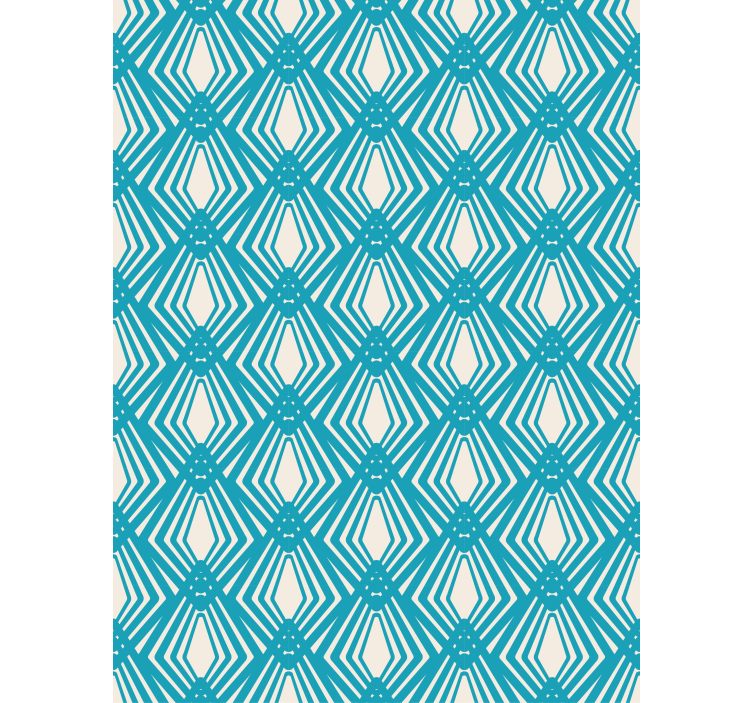 Contemporary wallpaper in blue abstract minimalist design - TenStickers