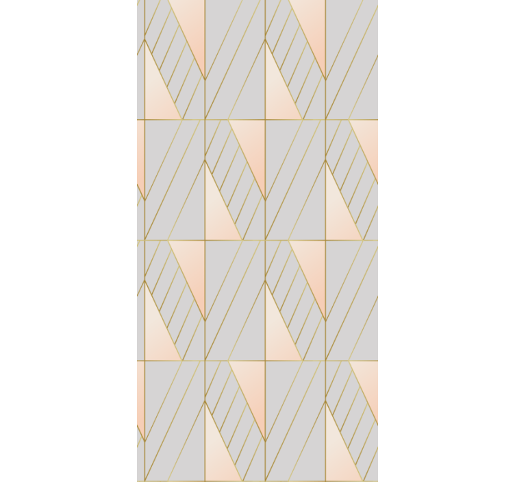 Contemporary wallpaper with geometric patterned lines - TenStickers