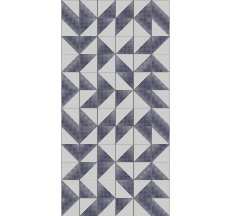 Contemporary wallpaper geometric patterned harmony - TenStickers