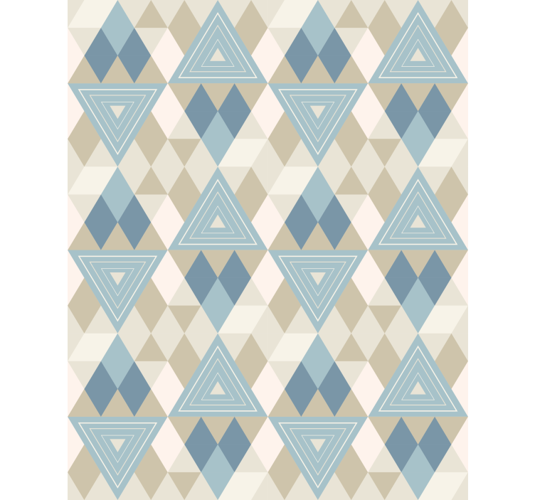 Contemporary wallpaper geometric triangle design - TenStickers