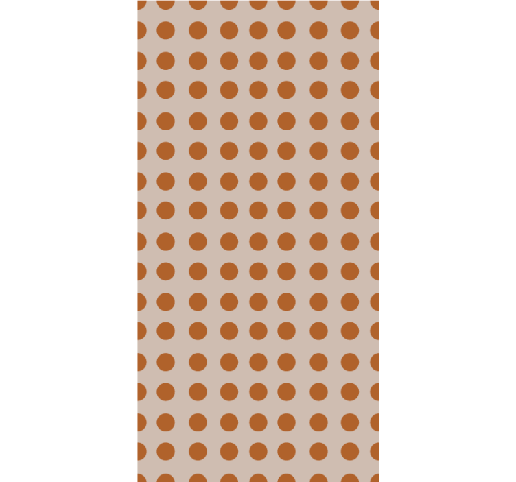 Contemporary wallpaper brown polka dots - TenStickers
