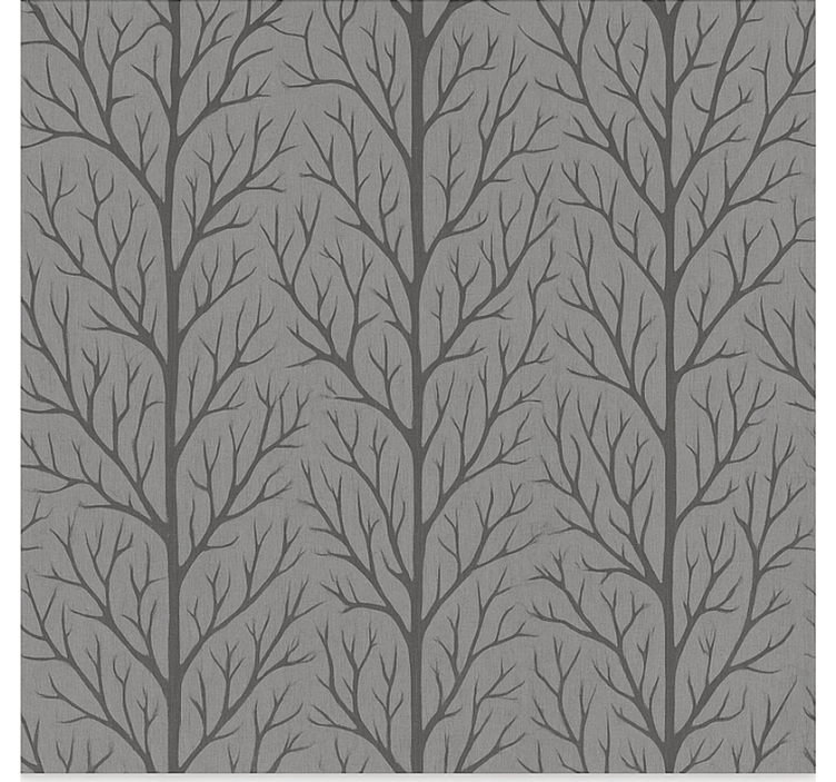 Wallpaper for dining area grey forest trees - TenStickers