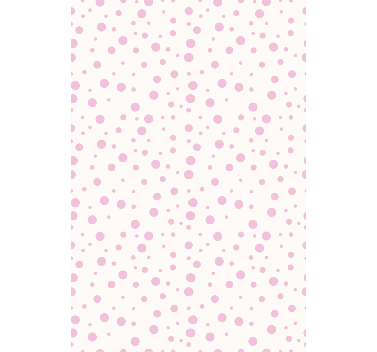 Wallpaper teenage bedroom in pink dotted patterns - TenStickers
