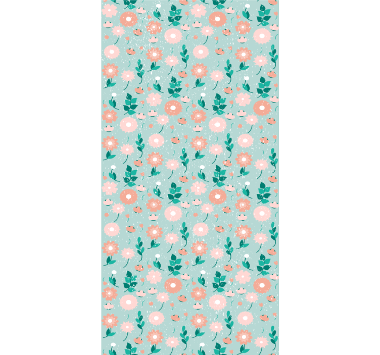 Wallpaper teenage bedroom peach blossom design - TenStickers