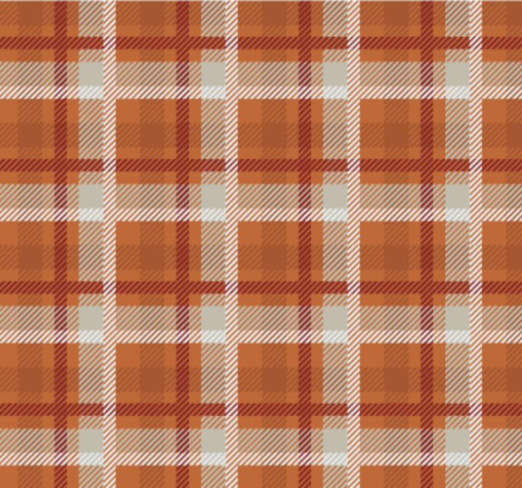 Living area wallpaper in cozy plaid pattern - TenStickers