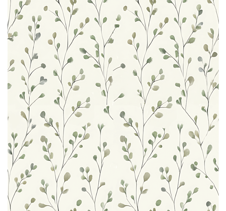 Living area wallpaper tiny floral design - TenStickers