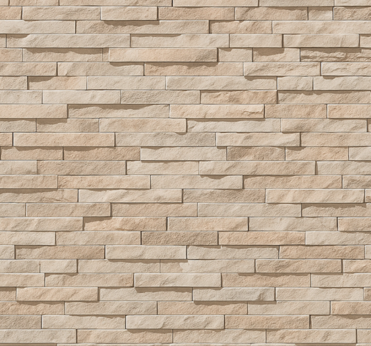 Living area wallpaper 3d beige stone design - TenStickers
