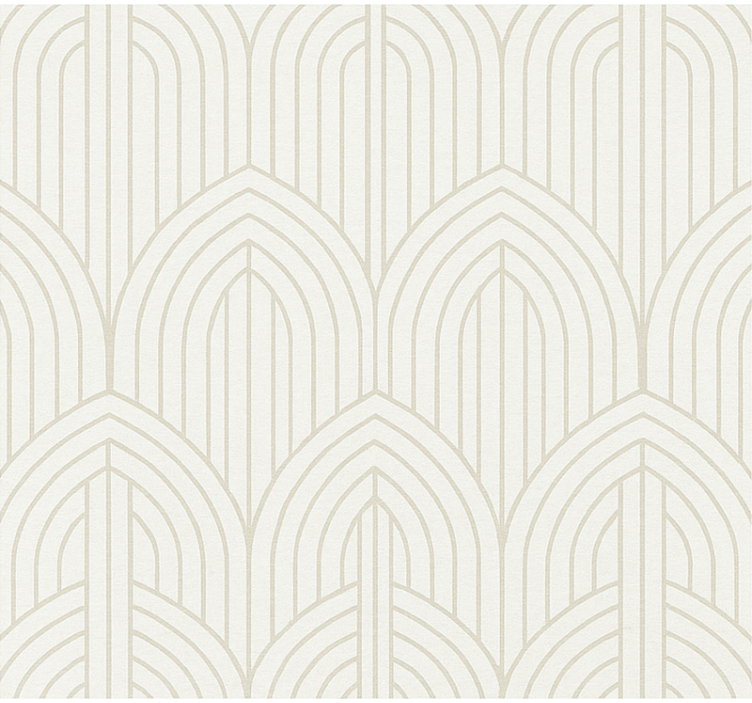 Living area wallpaper white wood style - TenStickers