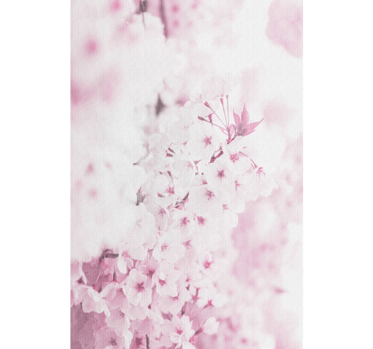 Flowers wallpaper light pink floral backdrop - TenStickers