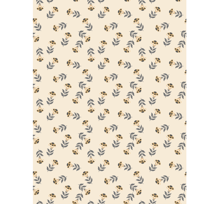 Flowers wallpaper featuring a lovely polish floral design - TenStickers