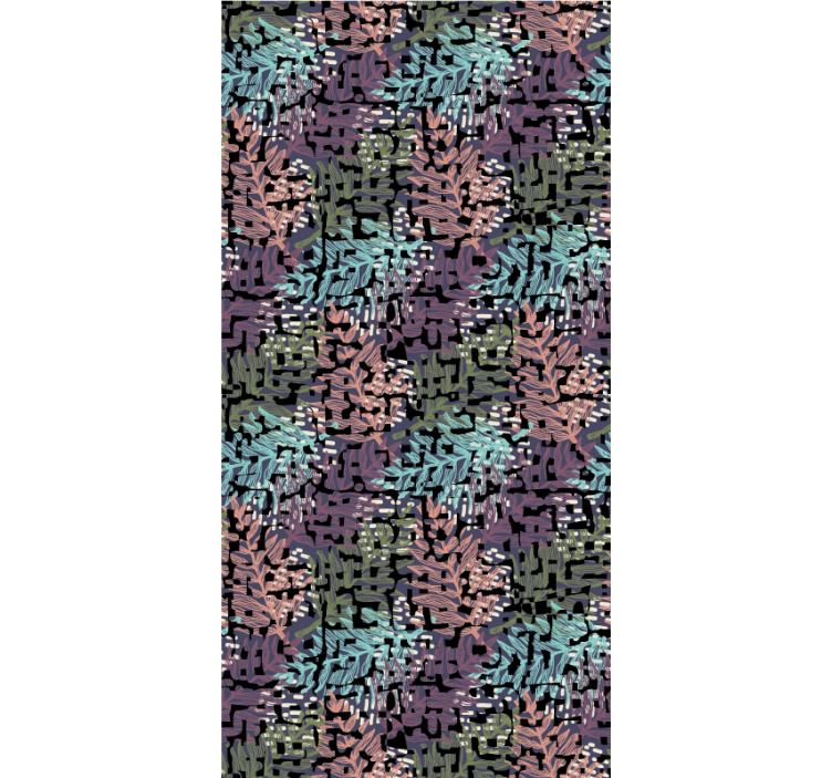 Floral wallpaper vibrant original splashy flora - TenStickers