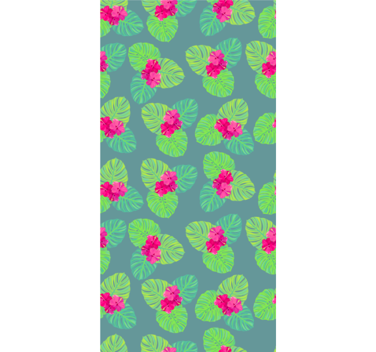 Floral wallpaper magnolia flower on water design - TenStickers