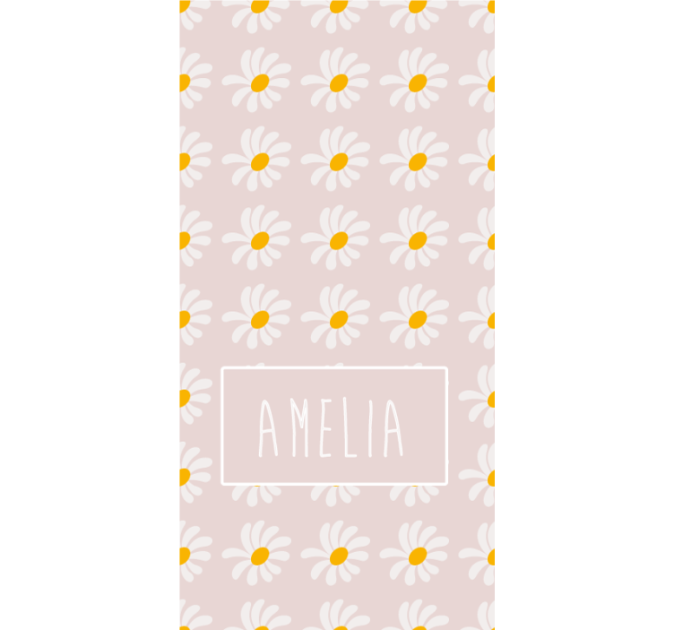 Floral wallpaper bohemian style flower illustration - TenStickers