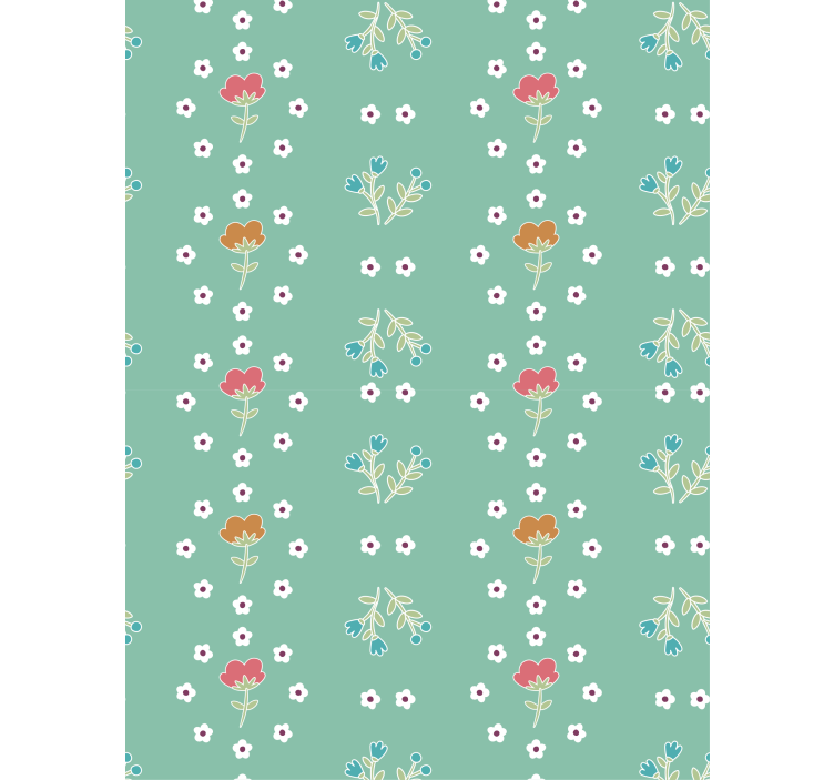 Floral wallpaper "granny chic" design - TenStickers