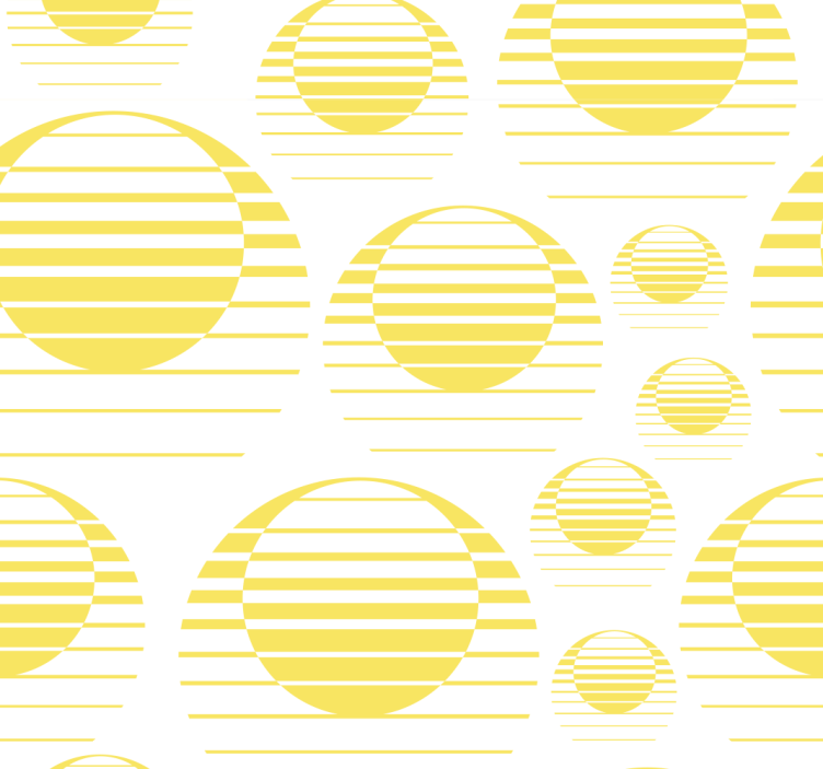 Geometric Circles Pattern wallpaper geometric - TenStickers