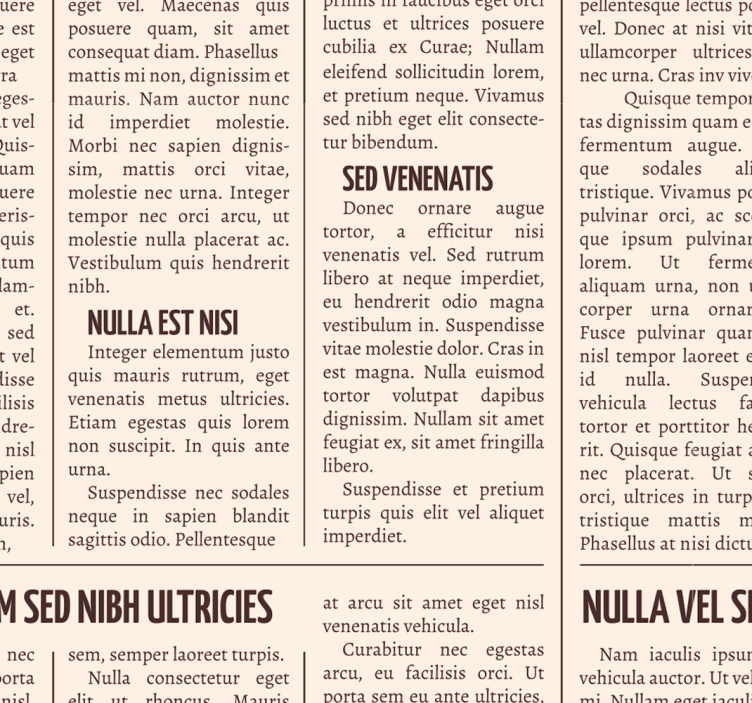 Wallpaper vintage newspaper print Abstract - TenStickers