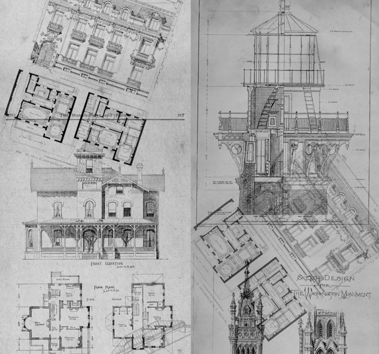 Scenery wallpaper Architectural gems - TenStickers