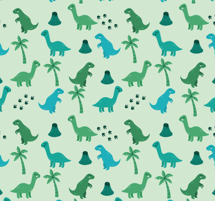 Dinosaur Motifs dinosaurs wallpaper - TenStickers