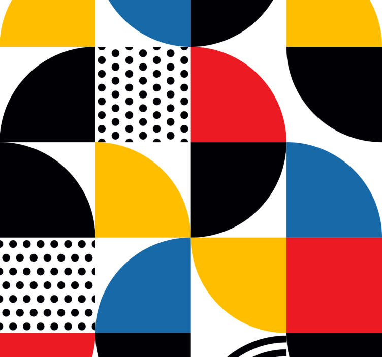 abstract geometric shapes Square Wallpaper - TenStickers