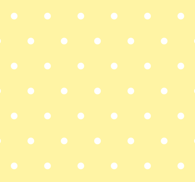 Dots on yellow background spotty wallpaper - TenStickers