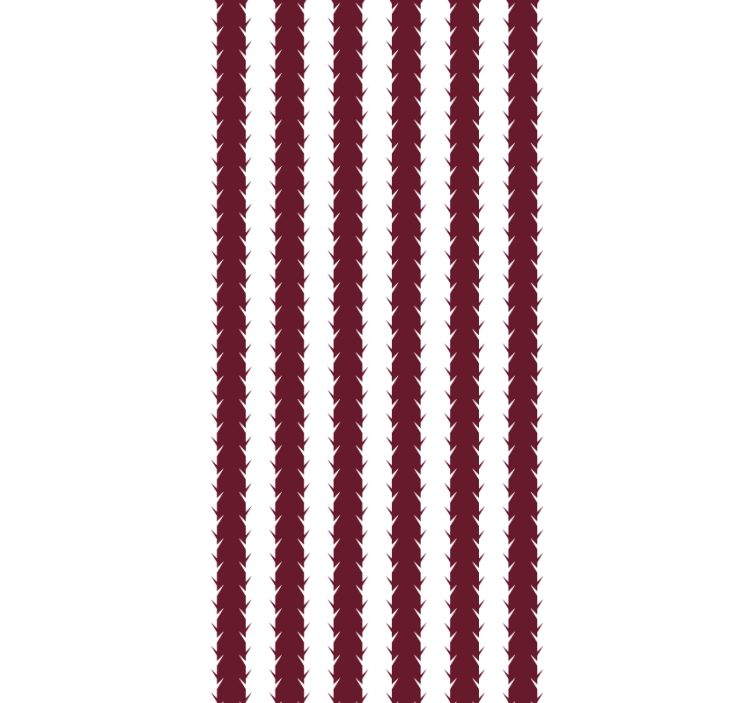 Red stripes with shapes vertical wallpaper - TenStickers