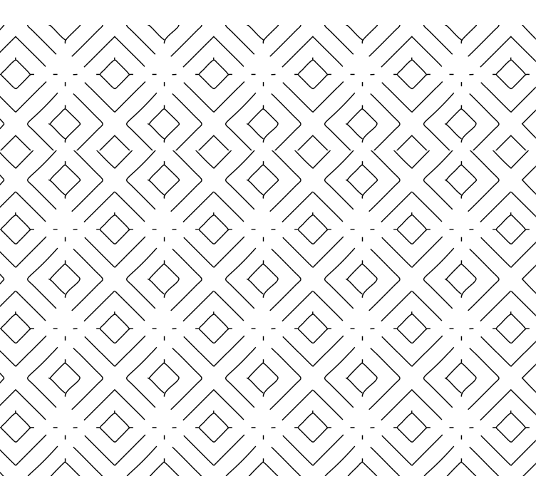 Geometric black/white Square Wallpaper - TenStickers